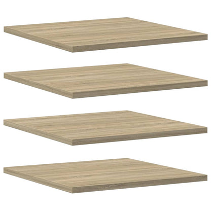 805176 vidaXL Bookshelf Boards 4 pcs Sonoma Oak 40x40x1,5 cm Engineered Wood - Brown