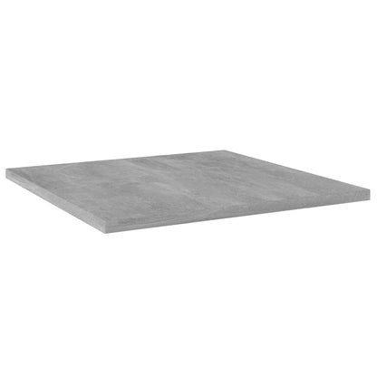 805178 vidaXL Bookshelf Boards 4 pcs Concrete Grey 40x40x1,5 cm Engineered Wood