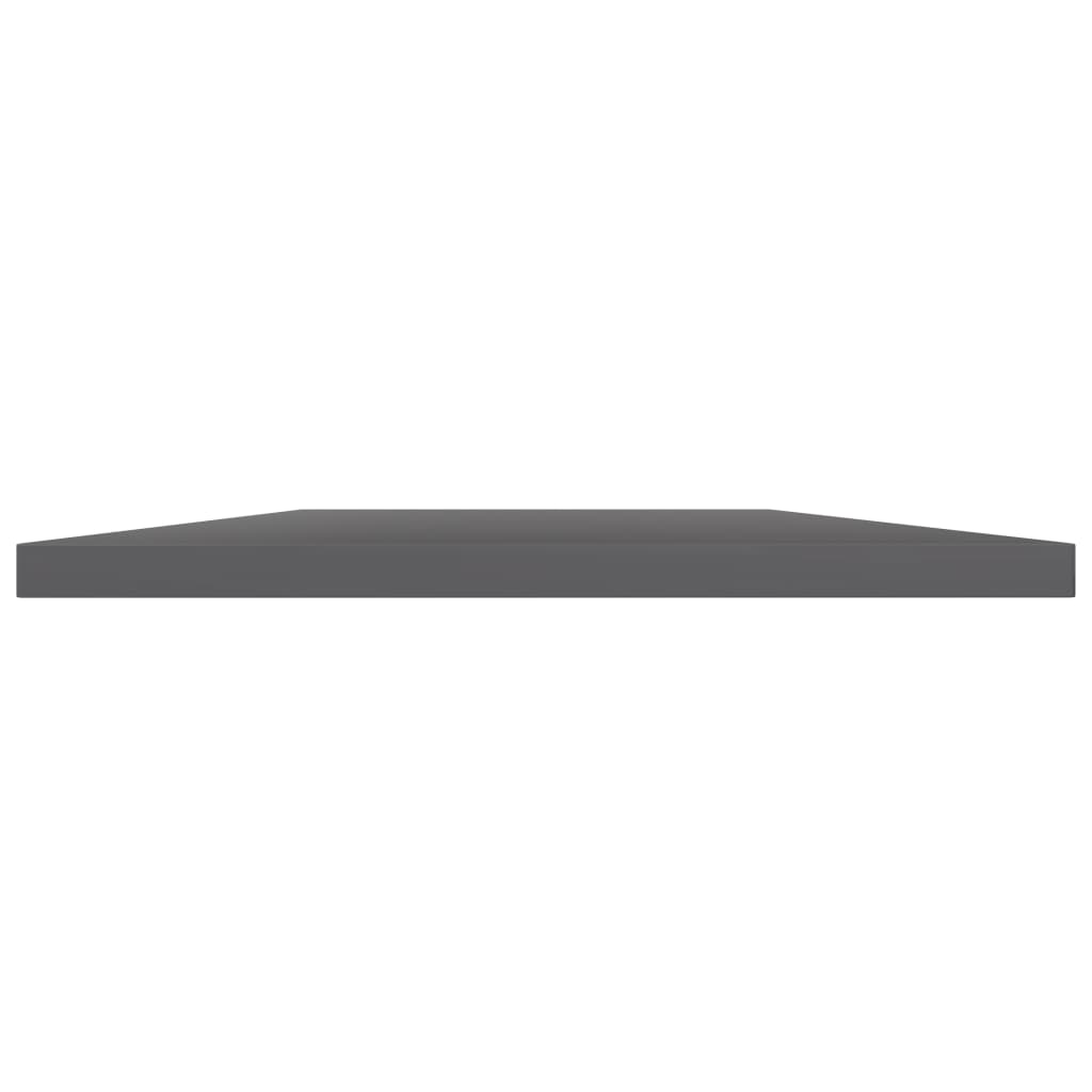 805185 vidaXL Bookshelf Boards 8 pcs High Gloss Grey 40x40x1,5 cm Engineered Wood