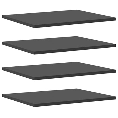 805190 vidaXL Bookshelf Boards 4 pcs Grey 40x50x1,5 cm Engineered Wood