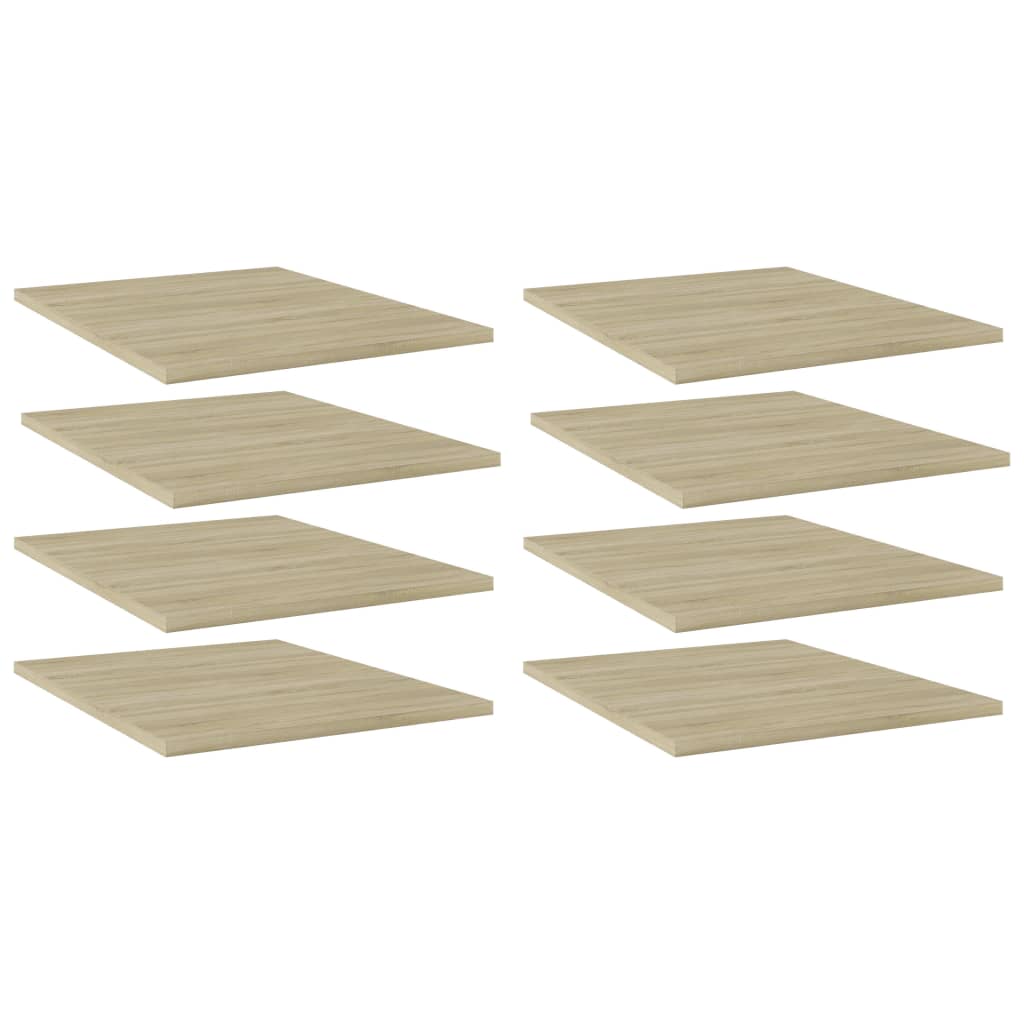 805193 vidaXL Bookshelf Boards 8 pcs Sonoma Oak 40x50x1,5 cm Engineered Wood - Brown