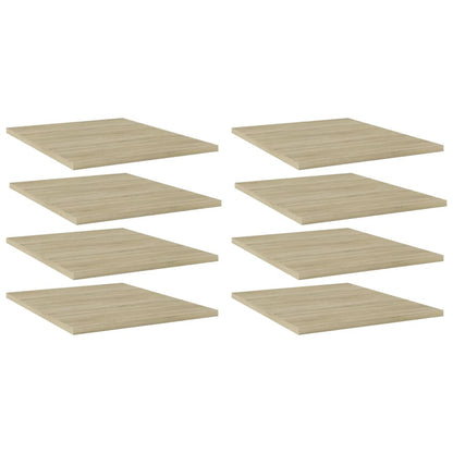 805193 vidaXL Bookshelf Boards 8 pcs Sonoma Oak 40x50x1,5 cm Engineered Wood - Brown