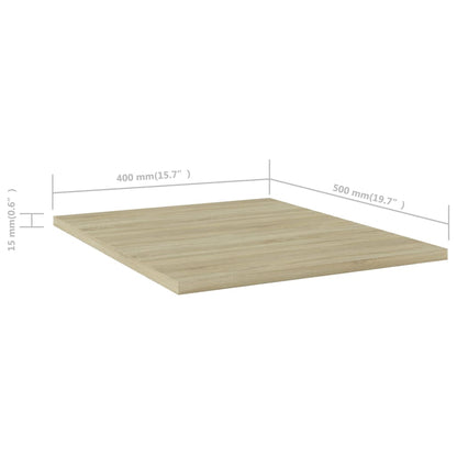 805193 vidaXL Bookshelf Boards 8 pcs Sonoma Oak 40x50x1,5 cm Engineered Wood - Brown