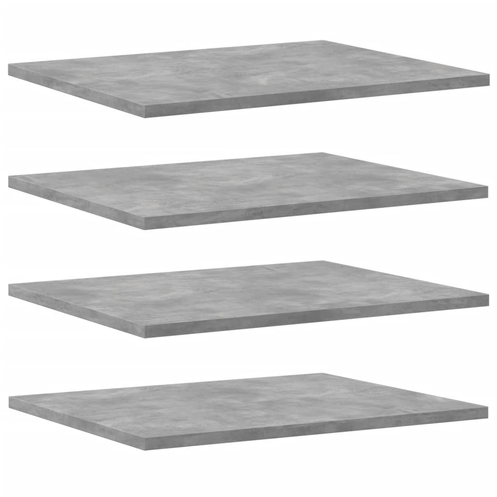 805195 vidaXL Bookshelf Boards 8 pcs Concrete Grey 40x50x1,5 cm Engineered Wood