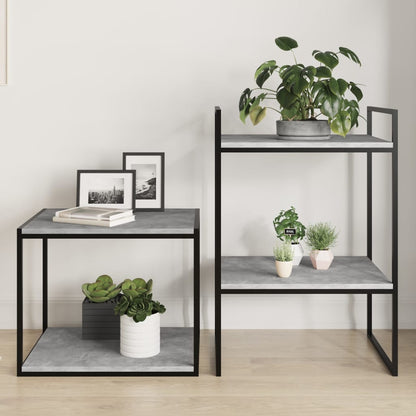 805195 vidaXL Bookshelf Boards 8 pcs Concrete Grey 40x50x1,5 cm Engineered Wood