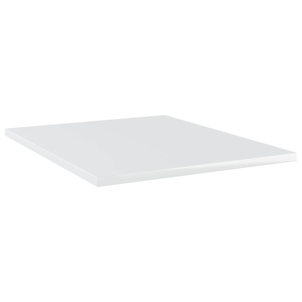 805197 vidaXL Bookshelf Boards 8 pcs High Gloss White 40x50x1,5 cm Engineered Wood