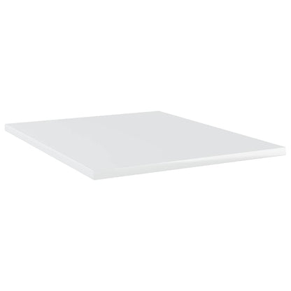 805197 vidaXL Bookshelf Boards 8 pcs High Gloss White 40x50x1,5 cm Engineered Wood