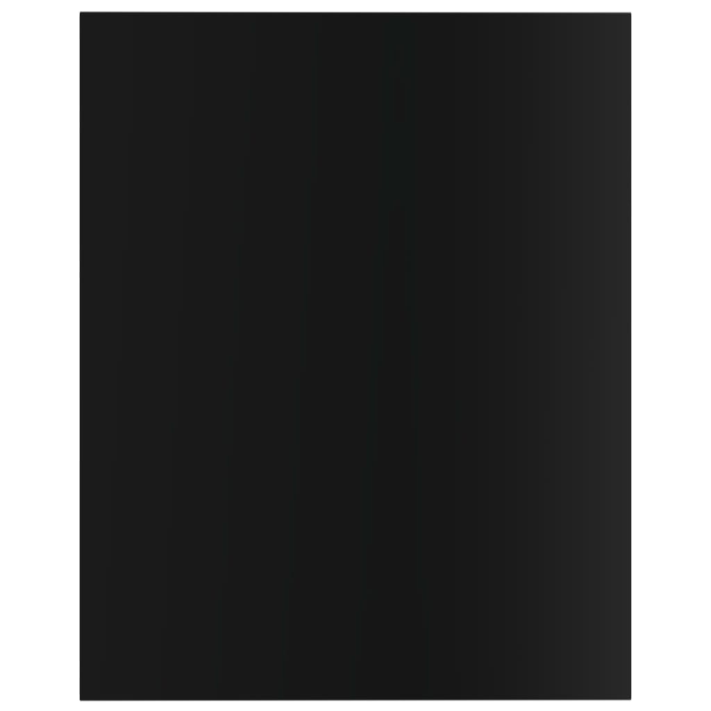 805199 vidaXL Bookshelf Boards 8 pcs High Gloss Black 40x50x1,5 cm Engineered Wood