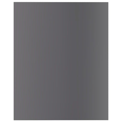 805201 vidaXL Bookshelf Boards 8 pcs High Gloss Grey 40x50x1,5 cm Engineered Wood