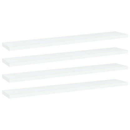 805202 vidaXL Bookshelf Boards 4 pcs White 60x10x1,5 cm Engineered Wood