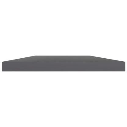 805216 vidaXL Bookshelf Boards 4 pcs High Gloss Grey 60x10x1,5 cm Engineered Wood