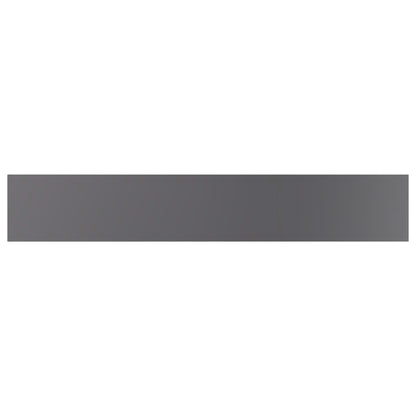 805216 vidaXL Bookshelf Boards 4 pcs High Gloss Grey 60x10x1,5 cm Engineered Wood