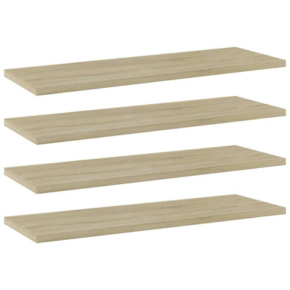 805224 vidaXL Bookshelf Boards 4 pcs Sonoma Oak 60x20x1,5 cm Engineered Wood - Brown