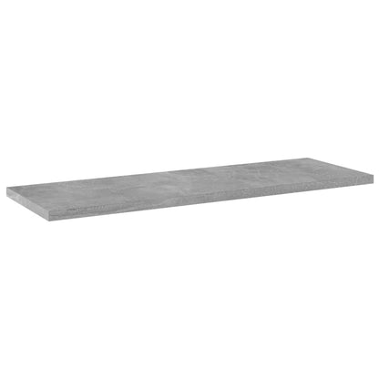 805226 vidaXL Bookshelf Boards 4 pcs Concrete Grey 60x20x1,5 cm Engineered Wood