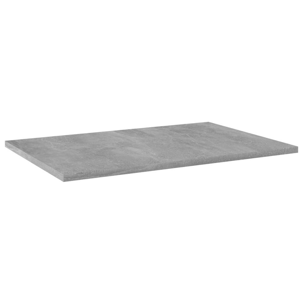 805259 vidaXL Bookshelf Boards 8 pcs Concrete Grey 60x40x1,5 cm Engineered Wood