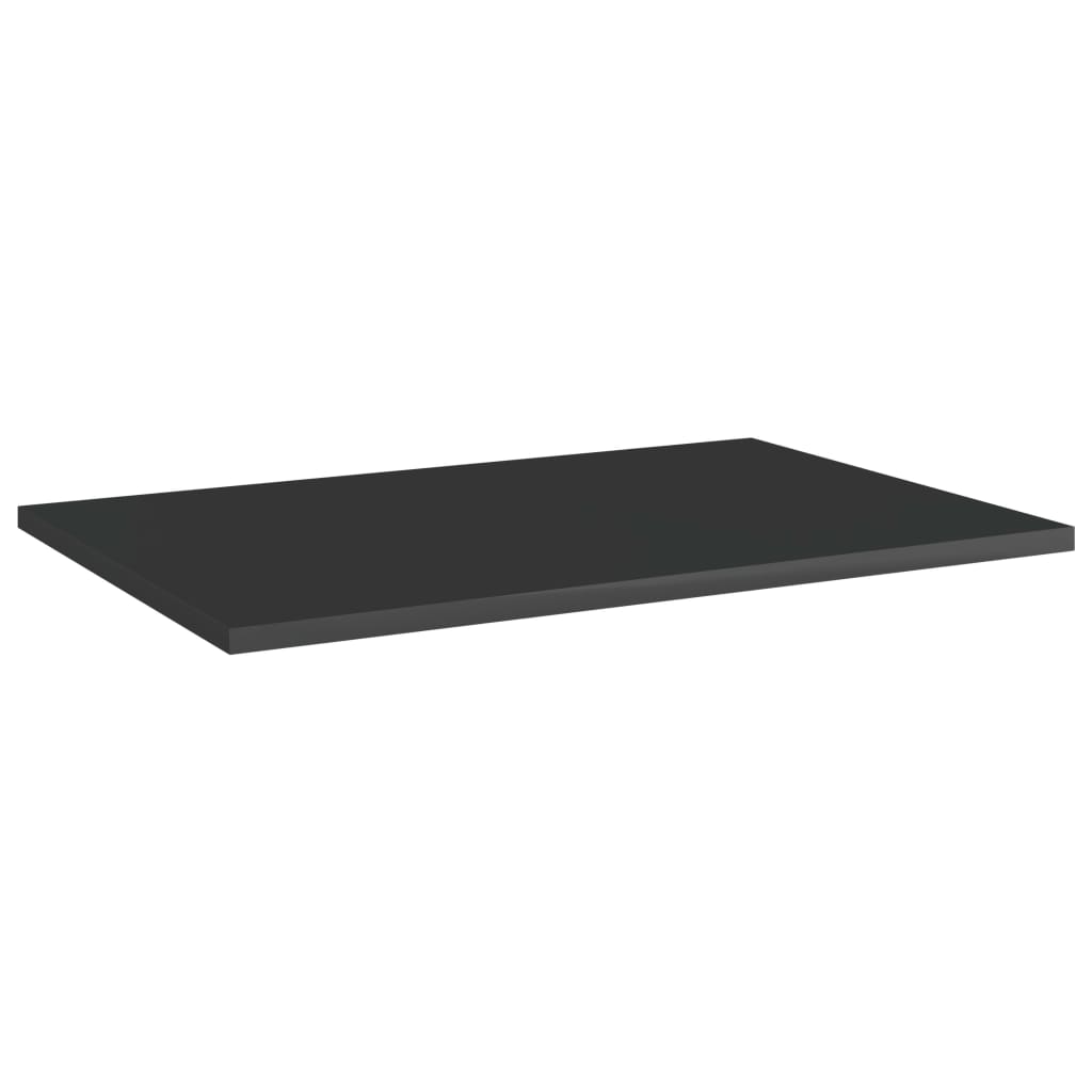 805263 vidaXL Bookshelf Boards 8 pcs High Gloss Black 60x40x1,5 cm Engineered Wood