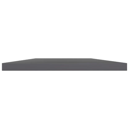 805264 vidaXL Bookshelf Boards 4 pcs High Gloss Grey 60x40x1,5 cm Engineered Wood