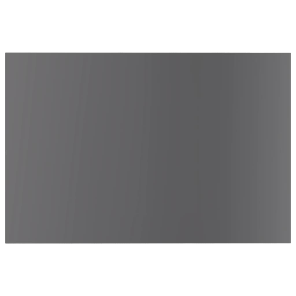 805264 vidaXL Bookshelf Boards 4 pcs High Gloss Grey 60x40x1,5 cm Engineered Wood