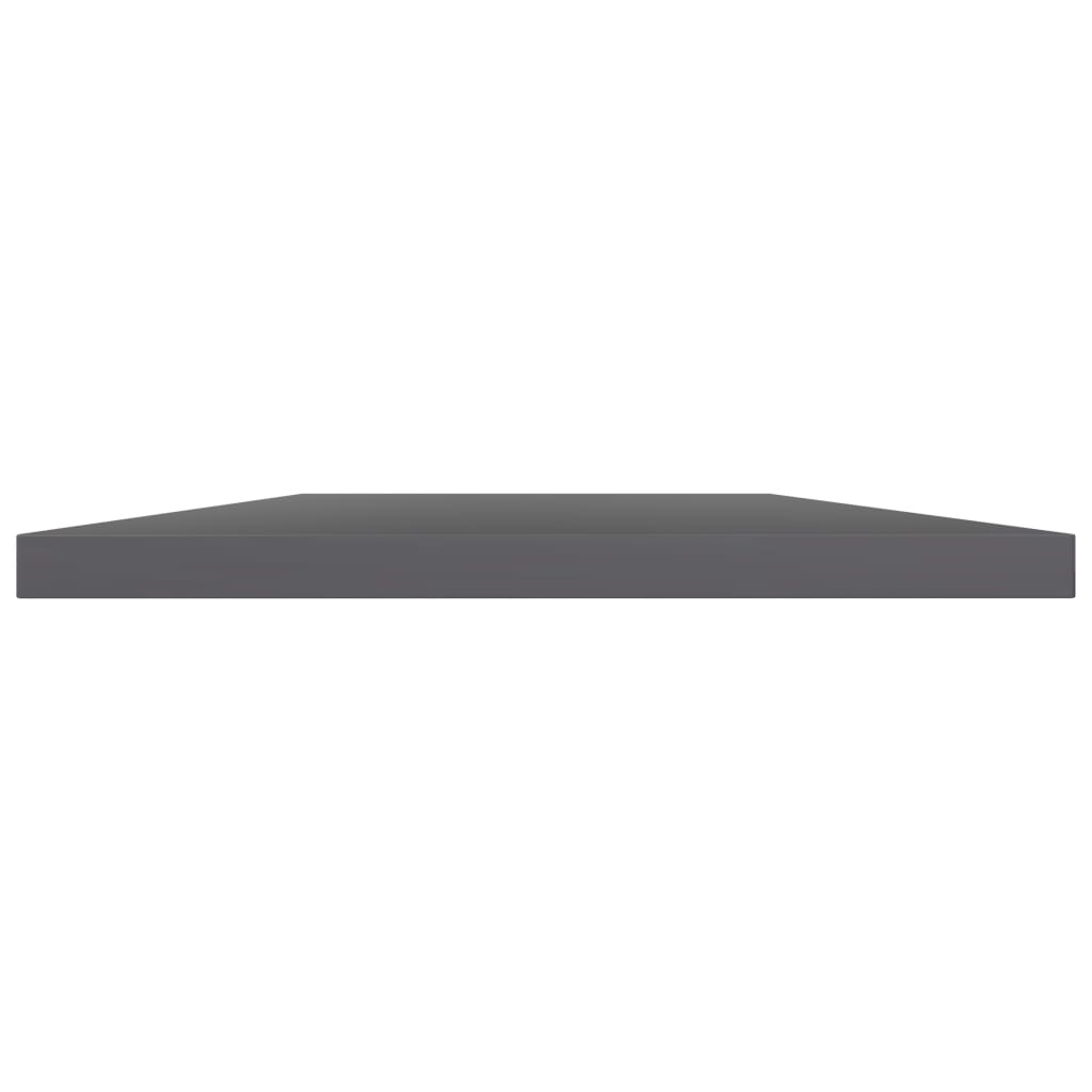 805265 vidaXL Bookshelf Boards 8 pcs High Gloss Grey 60x40x1,5 cm Engineered Wood