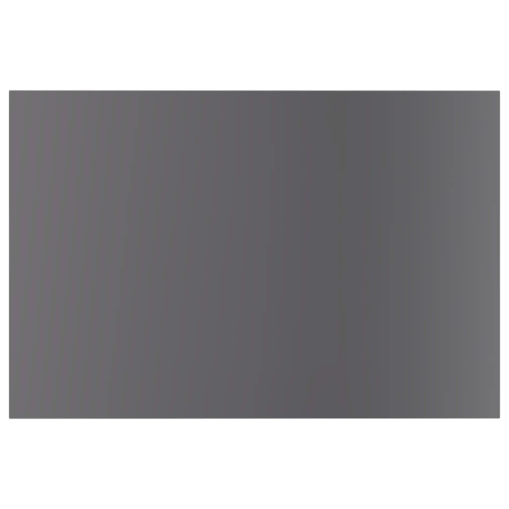 805265 vidaXL Bookshelf Boards 8 pcs High Gloss Grey 60x40x1,5 cm Engineered Wood