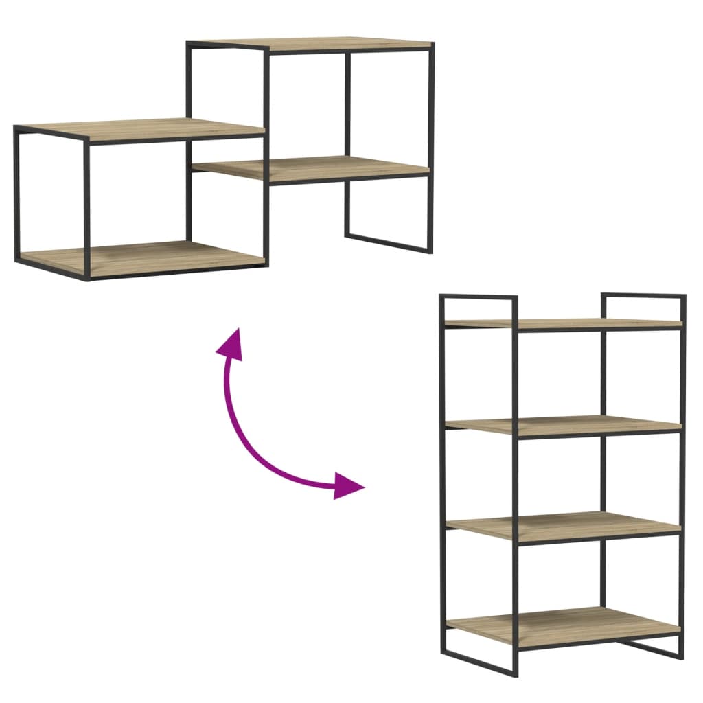 805273 vidaXL Bookshelf Boards 8 pcs Sonoma Oak 60x50x1,5 cm Engineered Wood - Brown