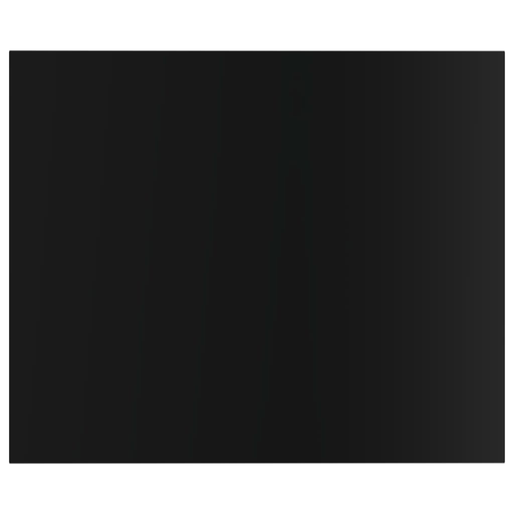805279 vidaXL Bookshelf Boards 8 pcs High Gloss Black 60x50x1,5 cm Engineered Wood