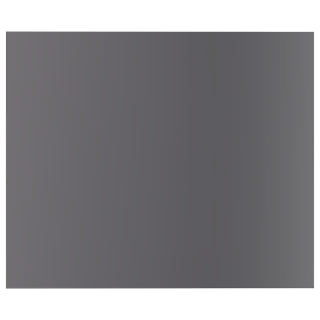 805281 vidaXL Bookshelf Boards 8 pcs High Gloss Grey 60x50x1,5 cm Engineered Wood