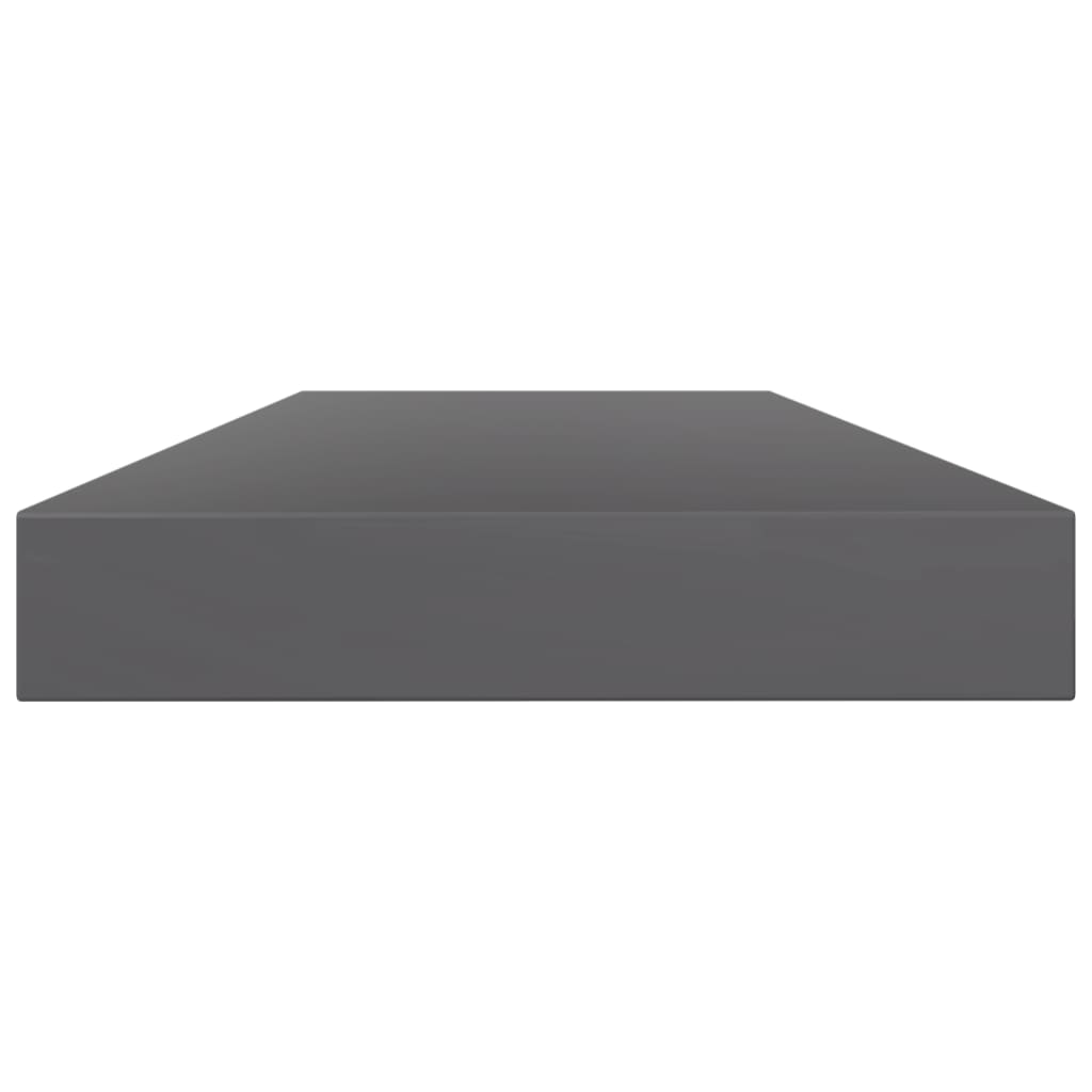 805297 vidaXL Bookshelf Boards 8 pcs High Gloss Grey 80x10x1,5 cm Engineered Wood