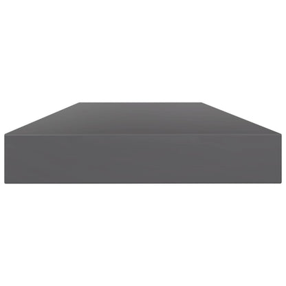 805297 vidaXL Bookshelf Boards 8 pcs High Gloss Grey 80x10x1,5 cm Engineered Wood