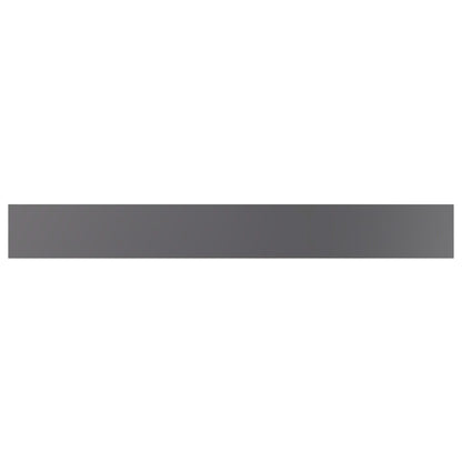 805297 vidaXL Bookshelf Boards 8 pcs High Gloss Grey 80x10x1,5 cm Engineered Wood