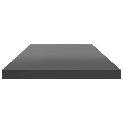 805313 vidaXL Bookshelf Boards 8 pcs High Gloss Grey 80x20x1,5 cm Engineered Wood