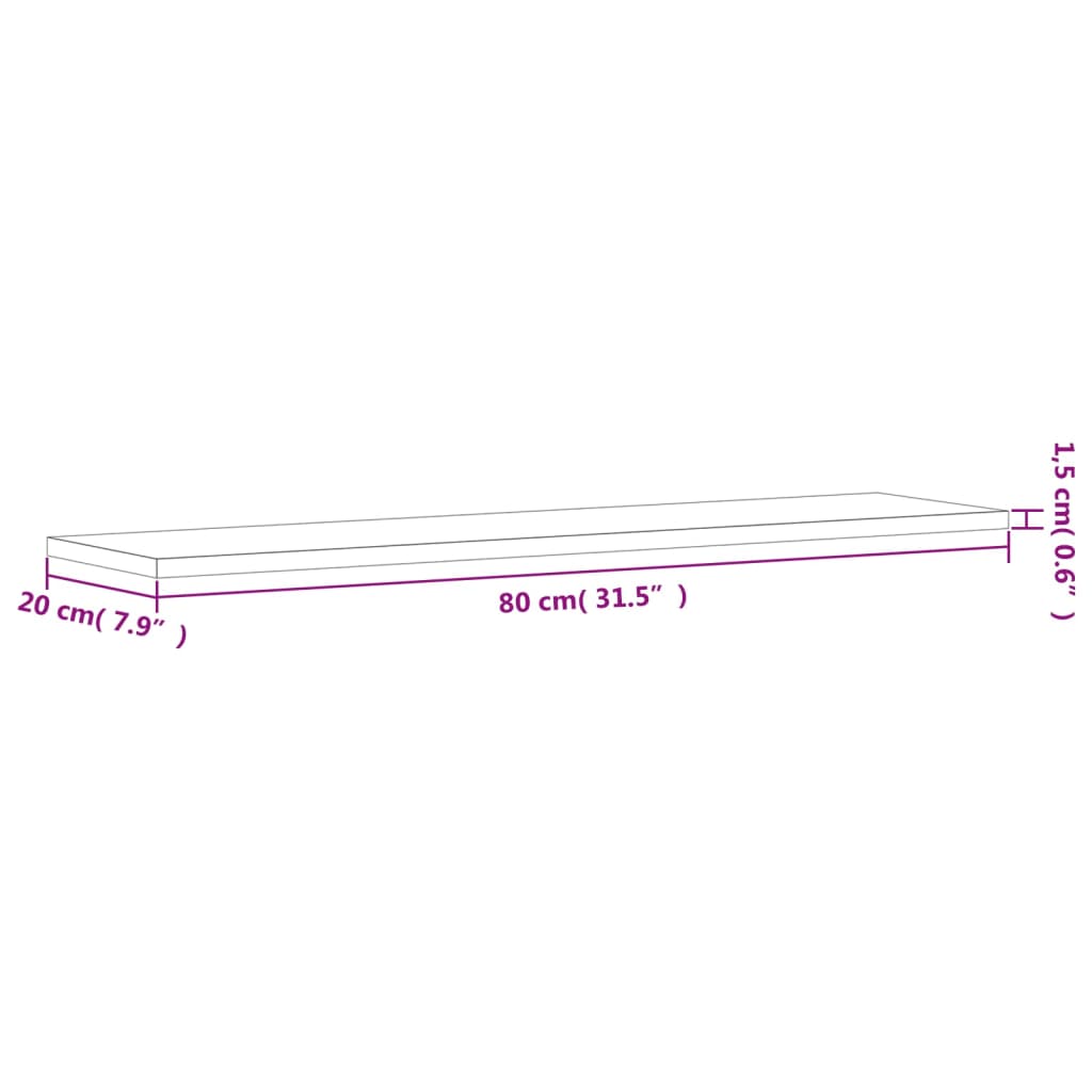 805313 vidaXL Bookshelf Boards 8 pcs High Gloss Grey 80x20x1,5 cm Engineered Wood