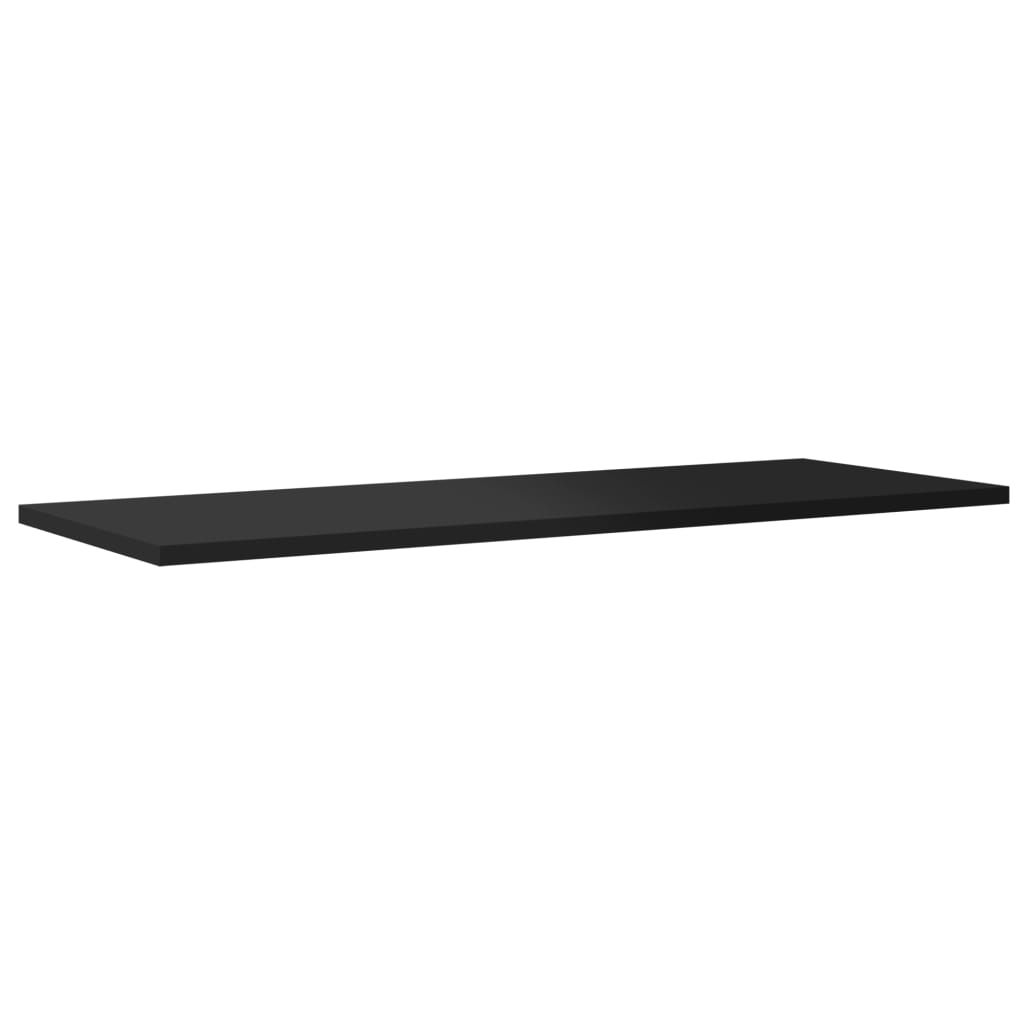 805327 vidaXL Bookshelf Boards 8 pcs High Gloss Black 80x30x1,5 cm Engineered Wood