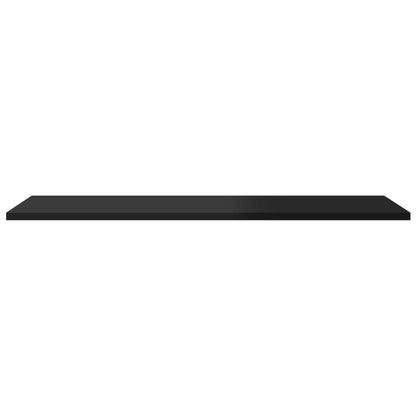805327 vidaXL Bookshelf Boards 8 pcs High Gloss Black 80x30x1,5 cm Engineered Wood