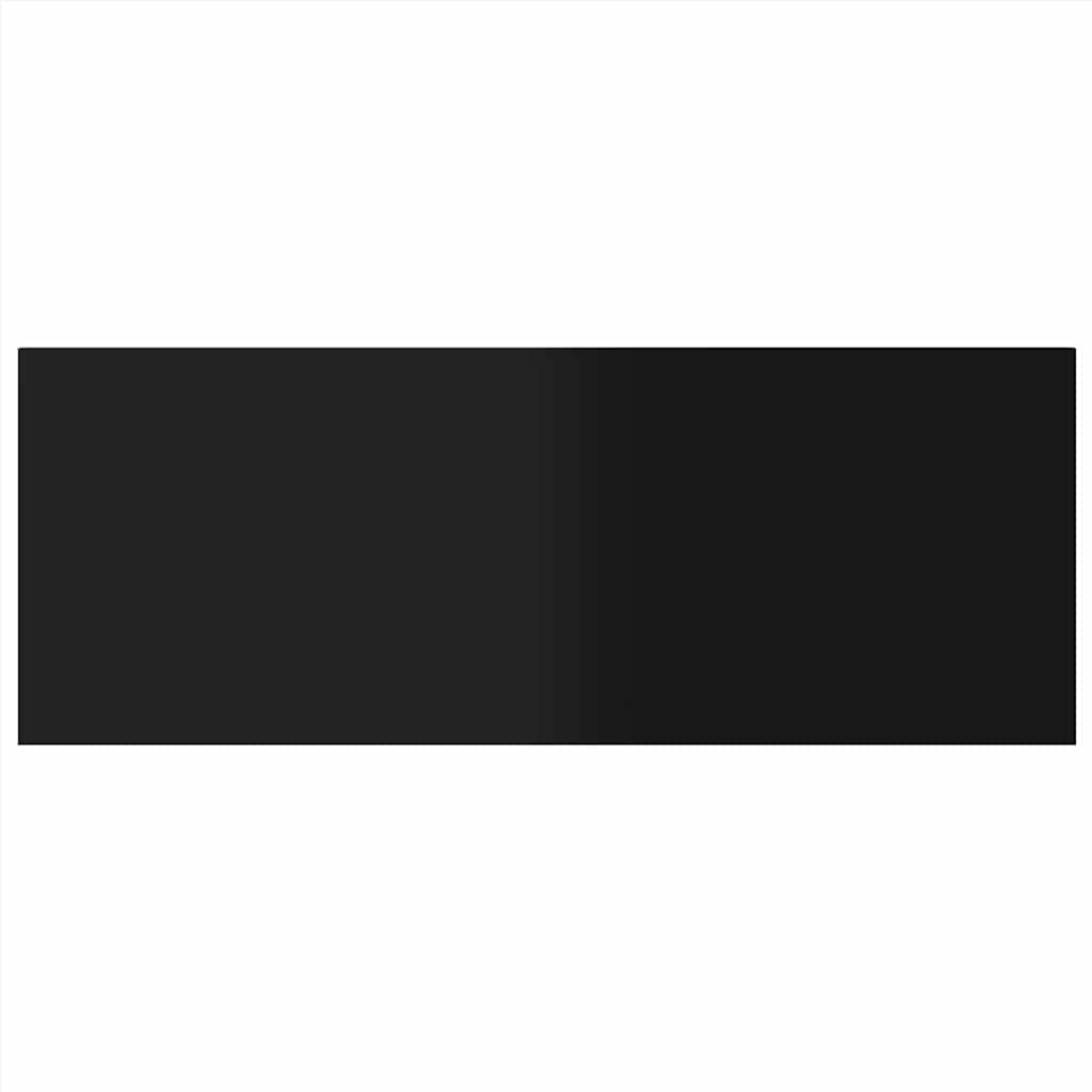 805327 vidaXL Bookshelf Boards 8 pcs High Gloss Black 80x30x1,5 cm Engineered Wood