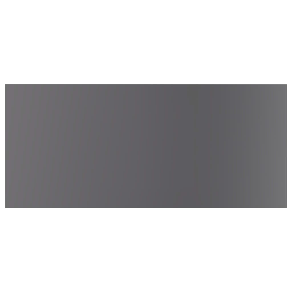 805329 vidaXL Bookshelf Boards 8 pcs High Gloss Grey 80x30x1,5 cm Engineered Wood