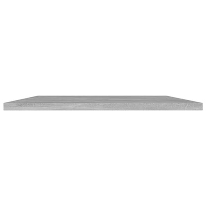 805338 vidaXL Bookshelf Boards 4 pcs Concrete Grey 80x40x1,5 cm Engineered Wood