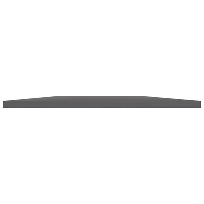 805345 vidaXL Bookshelf Boards 8 pcs High Gloss Grey 80x40x1,5 cm Engineered Wood
