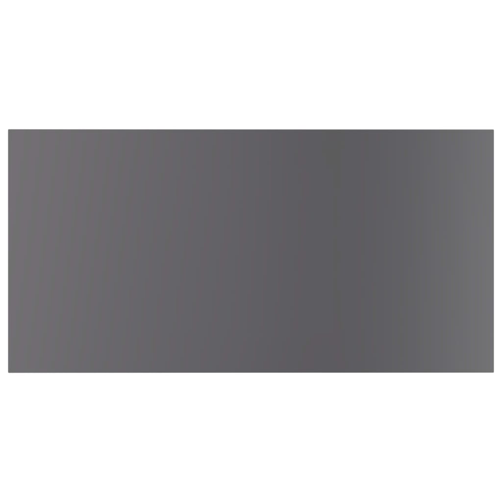 805345 vidaXL Bookshelf Boards 8 pcs High Gloss Grey 80x40x1,5 cm Engineered Wood