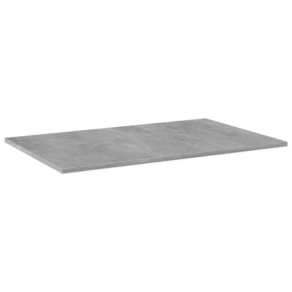 805354 vidaXL Bookshelf Boards 4 pcs Concrete Grey 80x50x1,5 cm Engineered Wood