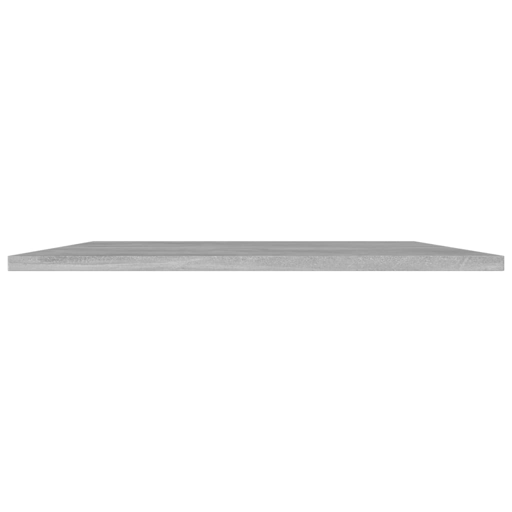 805354 vidaXL Bookshelf Boards 4 pcs Concrete Grey 80x50x1,5 cm Engineered Wood