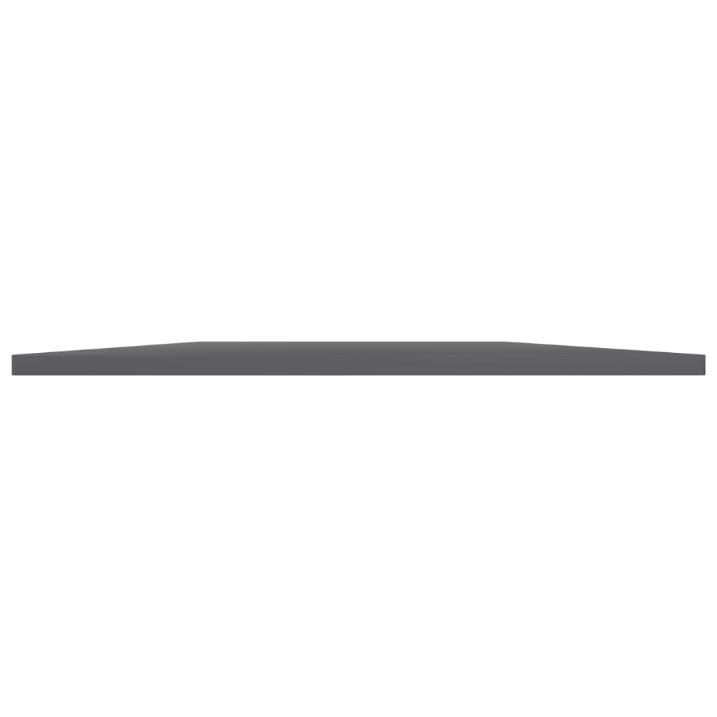 805360 vidaXL Bookshelf Boards 4 pcs High Gloss Grey 80x50x1,5 cm Engineered Wood