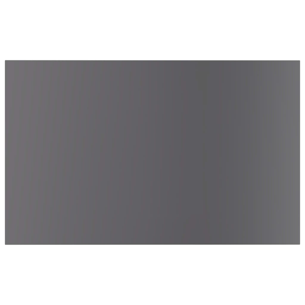 805360 vidaXL Bookshelf Boards 4 pcs High Gloss Grey 80x50x1,5 cm Engineered Wood