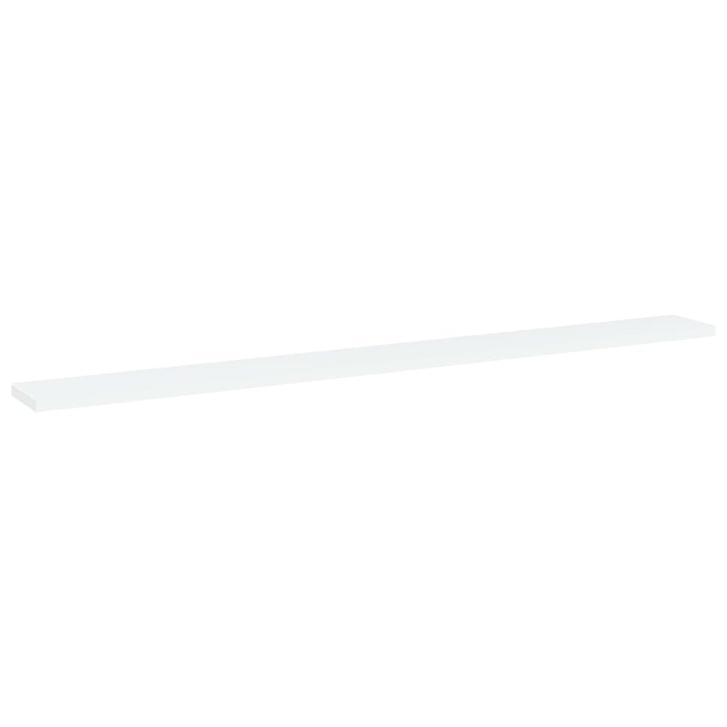 805362 vidaXL Bookshelf Boards 4 pcs White 100x10x1,5 cm Engineered Wood