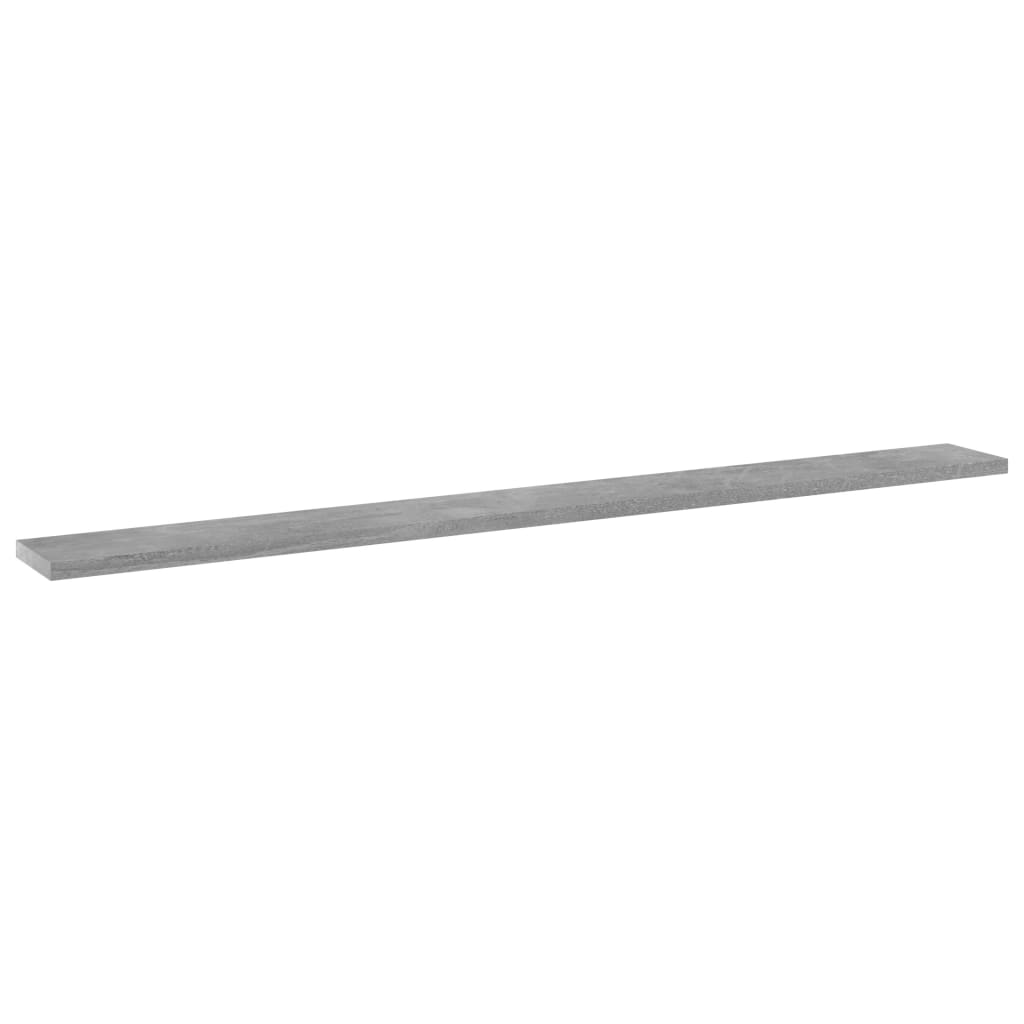 805370 vidaXL Bookshelf Boards 4 pcs Concrete Grey 100x10x1,5 cm Engineered Wood