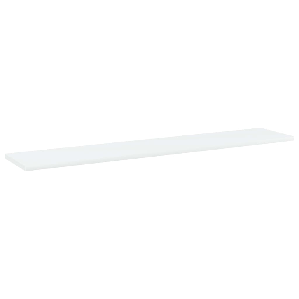 805378 vidaXL Bookshelf Boards 4 pcs White 100x20x1,5 cm Engineered Wood