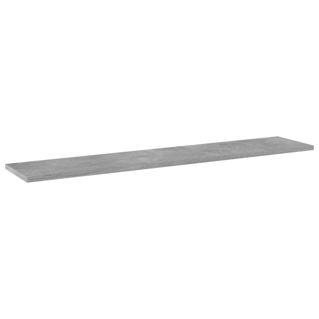 805386 vidaXL Bookshelf Boards 4 pcs Concrete Grey 100x20x1,5 cm Engineered Wood