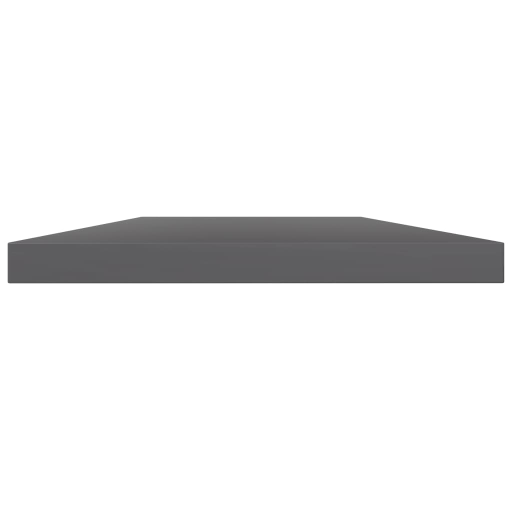 805392 vidaXL Bookshelf Boards 4 pcs High Gloss Grey 100x20x1,5 cm Engineered Wood