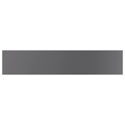 805392 vidaXL Bookshelf Boards 4 pcs High Gloss Grey 100x20x1,5 cm Engineered Wood