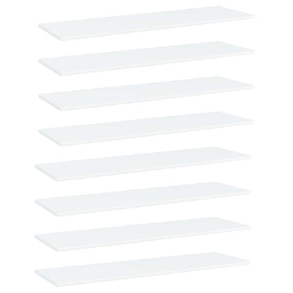 805395 vidaXL Bookshelf Boards 8 pcs White 100x30x1,5 cm Engineered Wood